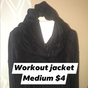 Black workout jacket